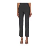 Lichtgewicht wollen tuxedo broek Christian Boaro , Black , Dames