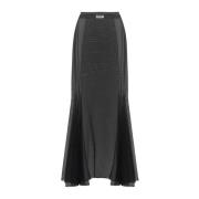 Elegante Tule Midi Rok Saint Laurent , Black , Dames