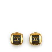 Pre-owned Yellow Gold earrings Chanel Vintage , Yellow , Dames