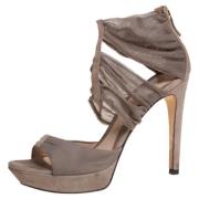 Pre-owned Lace sandals Fendi Vintage , Gray , Dames