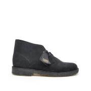 Blauwe Suède Veterschoenen Clarks , Blue , Heren