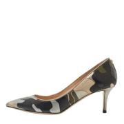 Pre-owned Canvas heels Valentino Vintage , Green , Dames