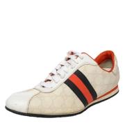 Pre-owned Coated canvas sneakers Gucci Vintage , White , Dames