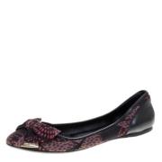 Pre-owned Satin flats Burberry Vintage , Black , Dames