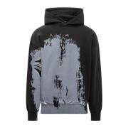 Stijlvolle hoodie met penseelstreek effect A-Cold-Wall , Black , Heren