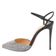 Pre-owned Leather heels Christian Louboutin Pre-owned , Black , Dames