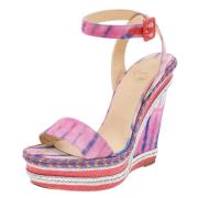 Pre-owned Fabric sandals Christian Louboutin Pre-owned , Multicolor , ...