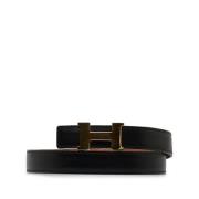 Pre-owned Leather belts Hermès Vintage , Black , Dames