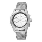 Zilveren Sportief Quartz Analoog Horloge Just Cavalli , Gray , Heren