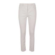 Skinny Fit Witte Jeans Brunello Cucinelli , White , Dames