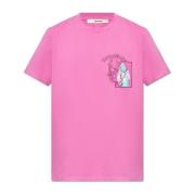 Ted T-shirt met print Zadig & Voltaire , Pink , Heren