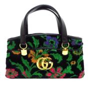 Pre-owned Leather handbags Gucci Vintage , Black , Dames