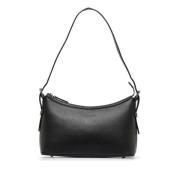 Pre-owned Leather handbags Burberry Vintage , Black , Dames