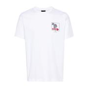 Witte T-shirts en Polos met Grafische Print PS By Paul Smith , White ,...