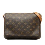 Pre-owned Leather shoulder-bags Louis Vuitton Vintage , Brown , Dames