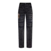 Jeans met vintage-effect Amiri , Black , Heren