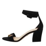 Pre-owned Suede sandals Dior Vintage , Black , Dames