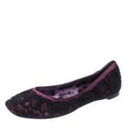 Pre-owned Satin flats Dolce & Gabbana Pre-owned , Black , Dames