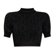 T-shirt met logo Palm Angels , Black , Dames