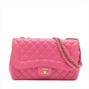 Pre-owned Leather handbags Chanel Vintage , Pink , Dames