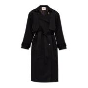 Pippa double-breasted trenchcoat Aeron , Black , Dames