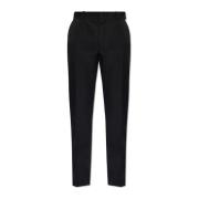 Wollen plooirokbroek Alexander McQueen , Black , Heren