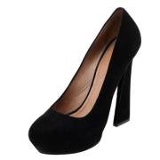 Pre-owned Suede heels Celine Vintage , Black , Dames