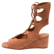 Pre-owned Suede sandals Chloé Pre-owned , Brown , Dames