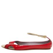 Pre-owned Leather flats Anya Hindmarch Pre-owned , Red , Dames