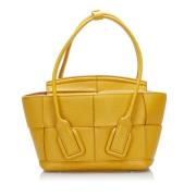 Pre-owned Leather handbags Bottega Veneta Vintage , Yellow , Dames