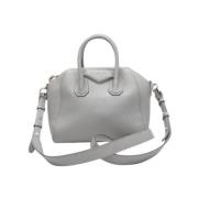 Pre-owned Leather handbags Givenchy Pre-owned , Gray , Dames