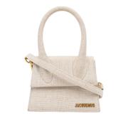 Pre-owned Fabric shoulder-bags Jacquemus Pre-owned , Beige , Dames