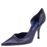 Pre-owned Leather heels Sergio Rossi Pre-owned , Purple , Dames