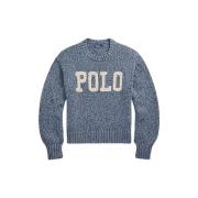 Lange Mouw Pullover Polo Ralph Lauren , Blue , Dames