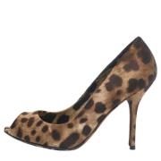 Pre-owned Satin heels Dolce & Gabbana Pre-owned , Brown , Dames