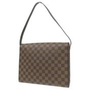 Pre-owned Canvas shoppers Louis Vuitton Vintage , Brown , Dames