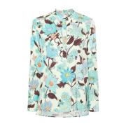 Multicolor Mint Tuinprint Shirt Stella McCartney , Multicolor , Dames
