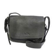 Pre-owned Leather shoulder-bags Coach Pre-owned , Black , Dames