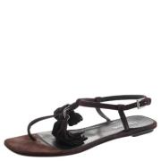 Pre-owned Suede sandals Prada Vintage , Brown , Dames