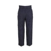 Pre-owned Wool bottoms Chloé Pre-owned , Blue , Dames