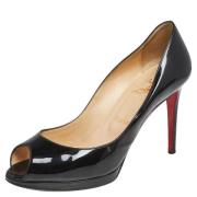 Pre-owned Leather heels Christian Louboutin Pre-owned , Black , Dames