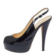 Pre-owned Leather heels Giuseppe Zanotti Pre-owned , Black , Dames