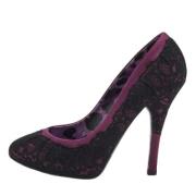 Pre-owned Lace heels Dolce & Gabbana Pre-owned , Purple , Dames