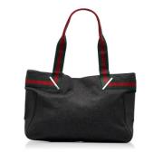 Pre-owned Leather totes Gucci Vintage , Black , Dames