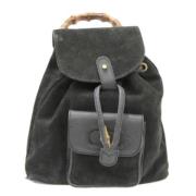 Pre-owned Leather backpacks Gucci Vintage , Black , Dames