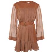 Pre-owned Fabric dresses Chloé Pre-owned , Brown , Dames