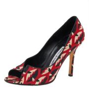 Pre-owned Fabric heels Manolo Blahnik Pre-owned , Multicolor , Dames
