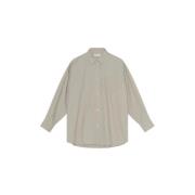 Edgar Oversized Shirt Skall Studio , Beige , Dames