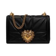 Schoudertas met logo Dolce & Gabbana , Black , Dames