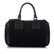 Pre-owned Leather handbags Gucci Vintage , Black , Dames